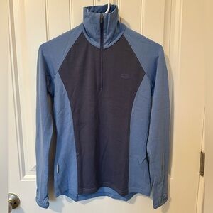 Icebreaker Women’s Bodyfit 260 Blue Merino Quarter-Zip Top